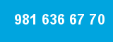 981 636 67 70
